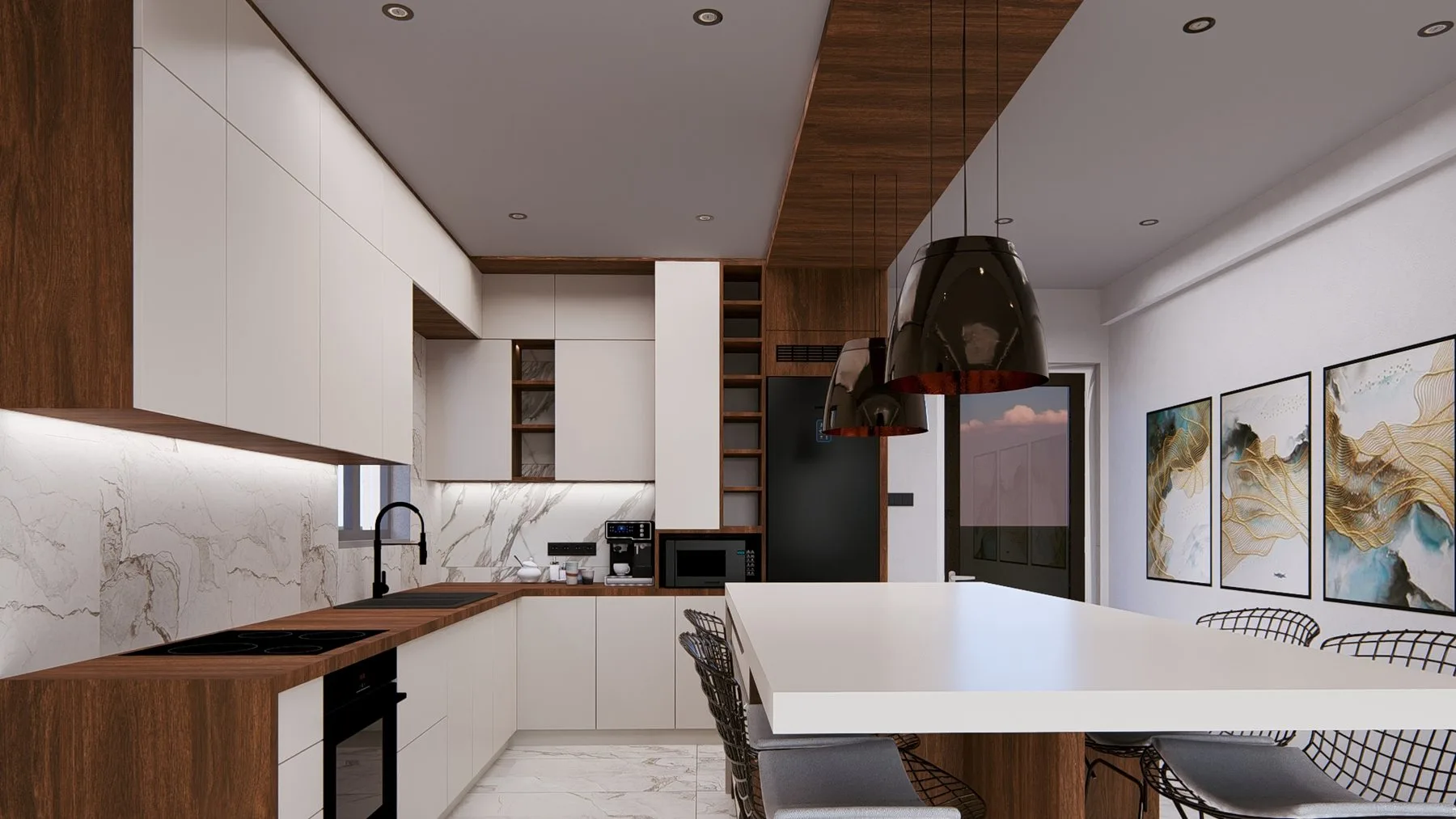 Fortera Ötüken villa mutfak tasarımı