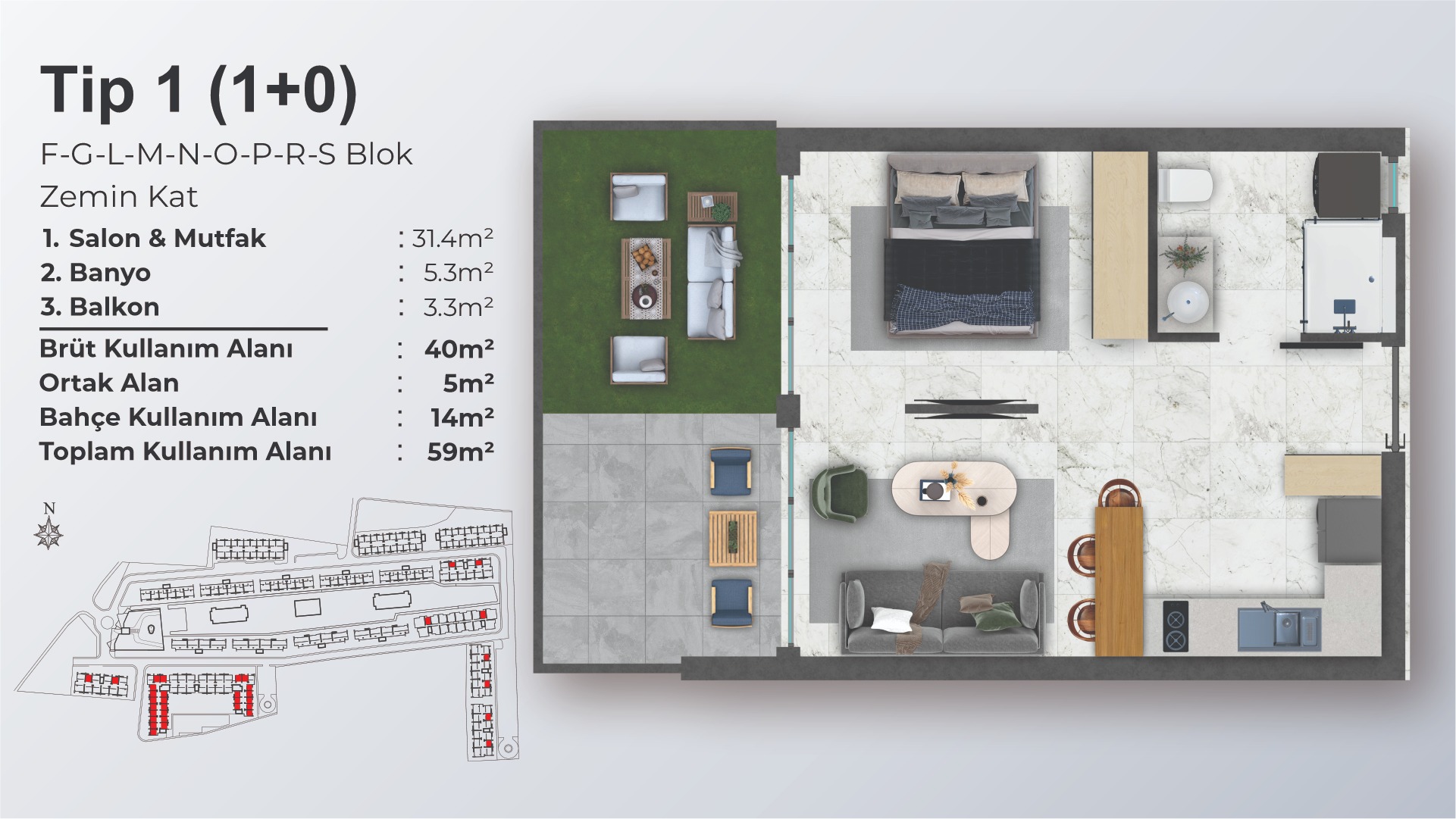 Studio 1+0 - frontend.project_detail.floor_plan