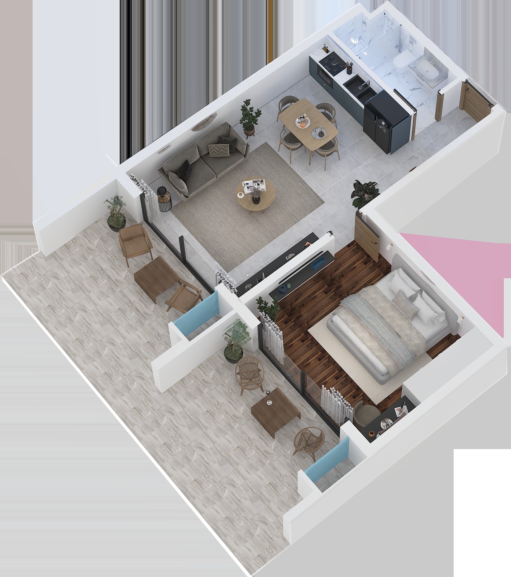 Habitat Premium 1+1 mit Garten - frontend.project_detail.floor_plan