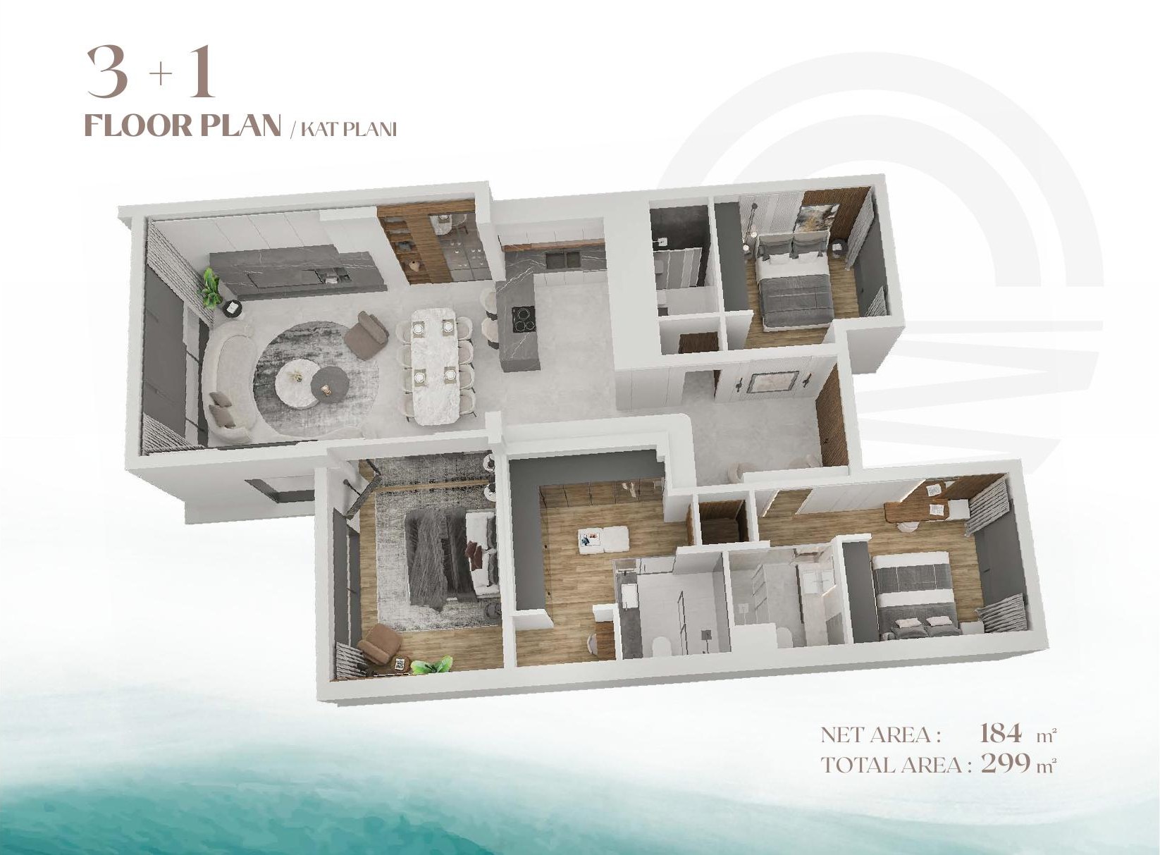 Luxusvilla mit 3 Schlafzimmern - frontend.project_detail.floor_plan
