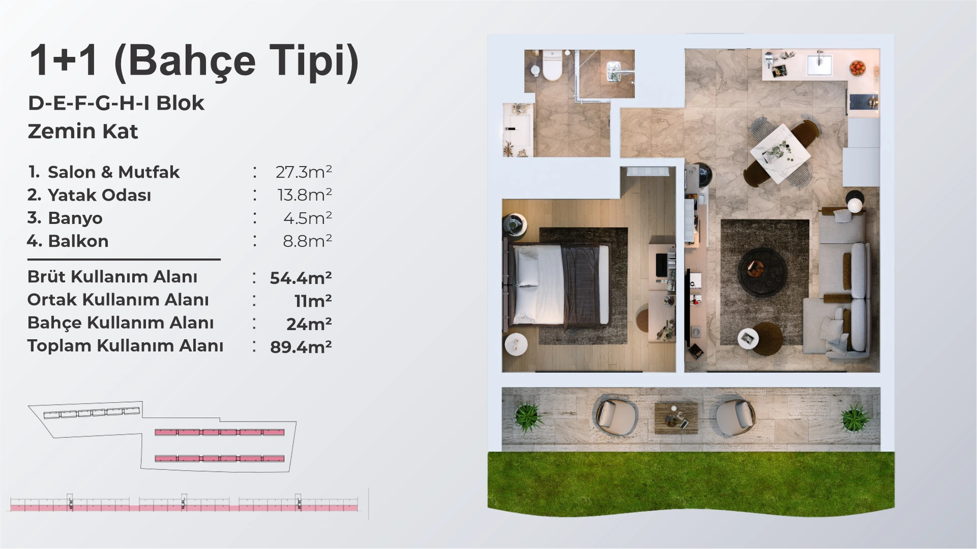 1+1 – typ z ogrodem - frontend.project_detail.floor_plan