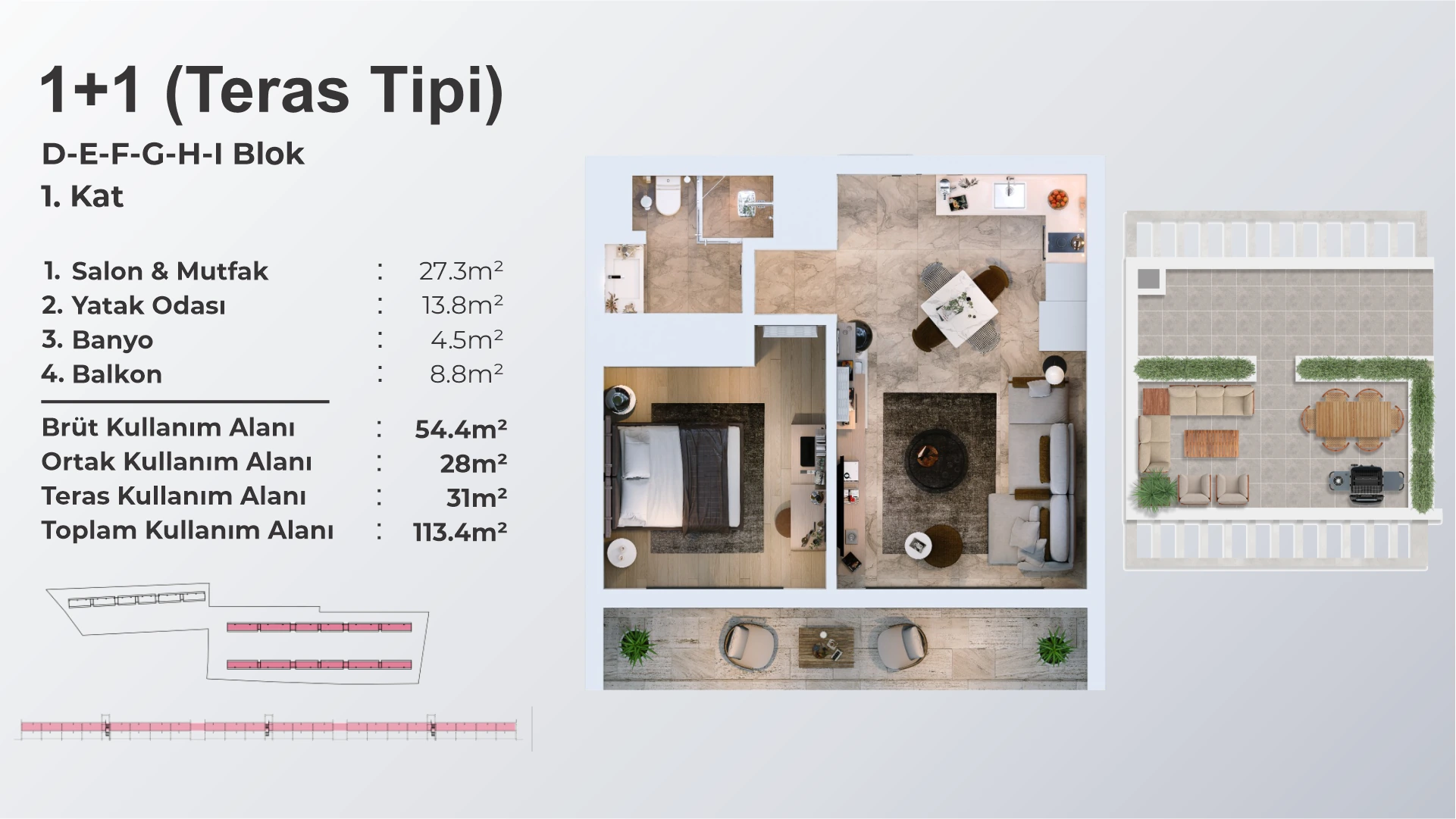 1+1 – typ z tarasem - frontend.project_detail.floor_plan
