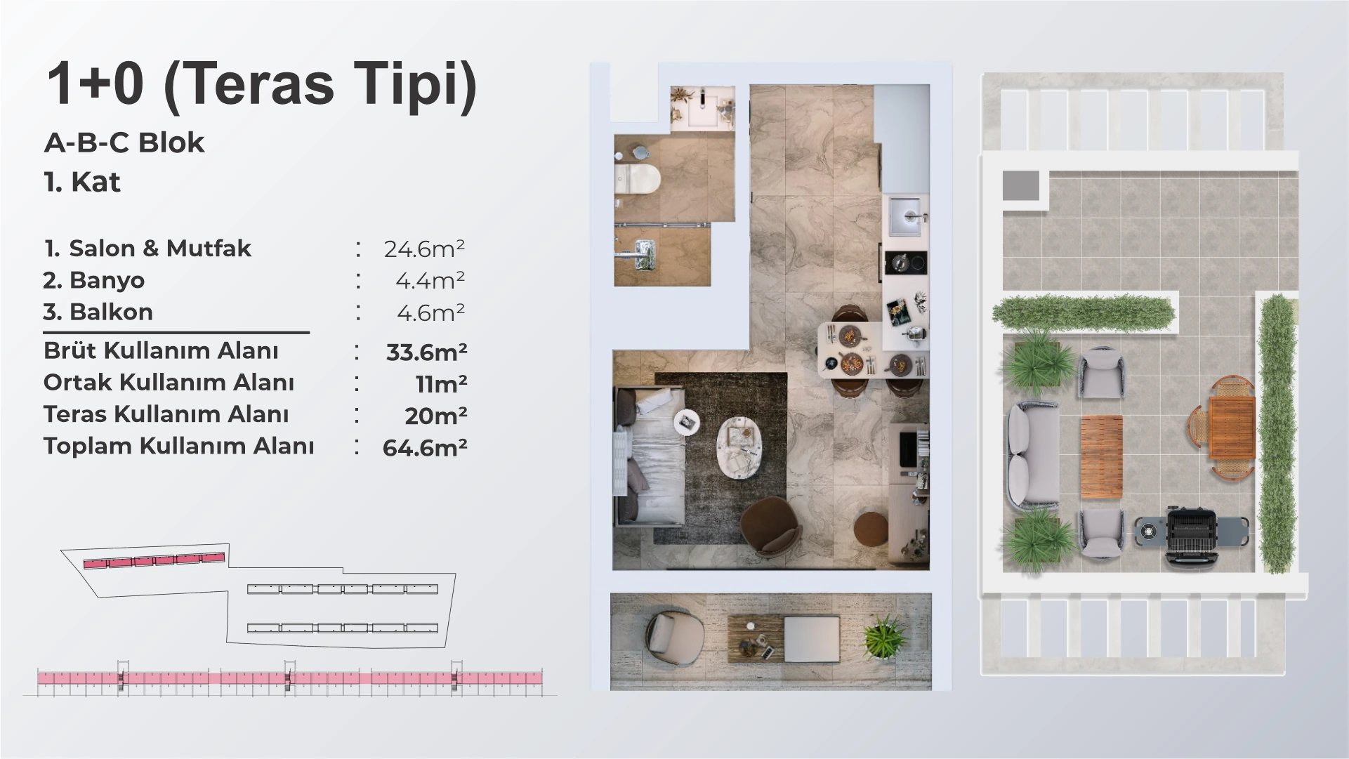 Studio – typ z tarasem - frontend.project_detail.floor_plan